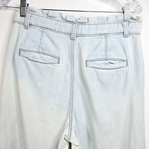 Banana Republic High Rise Paperbag Waist Super Wide Leg Baggy Denim Jeans - Picture 6 of 10